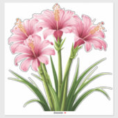 Vibrant Pink Flowers Sticker (Vel)