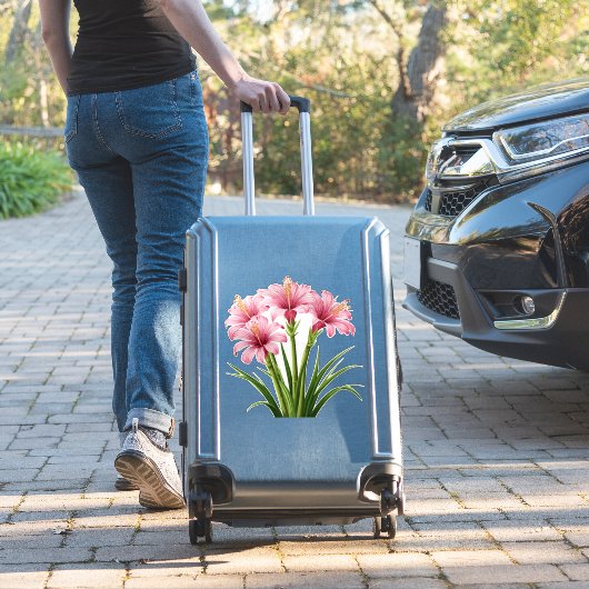 Vibrant Pink Flowers Sticker (Koffer Insitu)