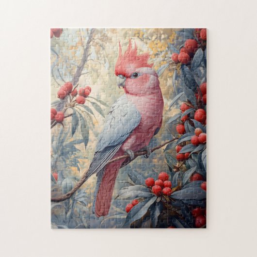 Vibrant Pink Galah Cockatoo Legpuzzel (Verticaal)
