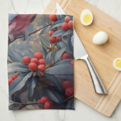 Vibrant Pink Galah Cockatoo Theedoek (Quarter Fold)