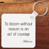 Vibrant pink hibiscus pixel art sleutelhanger (Achterkant)