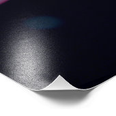 Vibrant Pink Lily Foto Afdruk (Hoek)