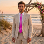 Vibrant Pink Ombre Gradient Stropdas