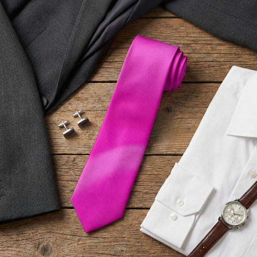 Vibrant Pink Ombre Gradient Stropdas