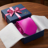 Vibrant Pink Ombre Gradient Stropdas