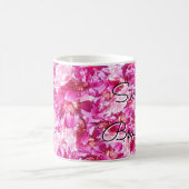 Vibrant Pink Peony Floral Classic Mug Koffiemok (Center)