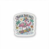 Vibrant Pink Summer Skater Decal Sticker (Voorkant)