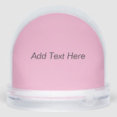 Vibrant Pink Tulips in Golden Vase Sneeuwbol (Achterkant)