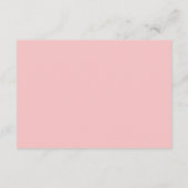 Vibrant Pink Weddenschap Details Foto Informatiekaartje (Achterkant)