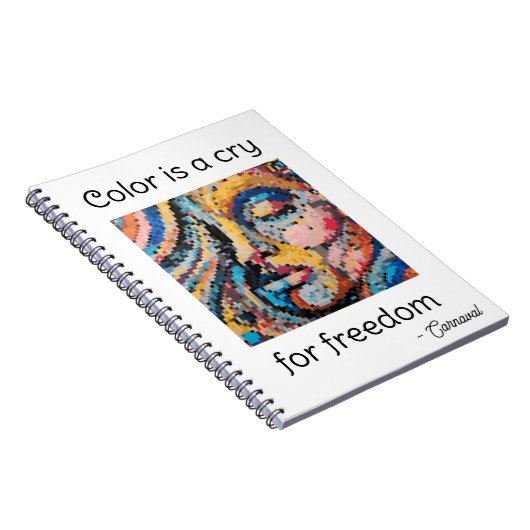 Vibrant Pixel Celebration Notitieboek (Rechterzijde)