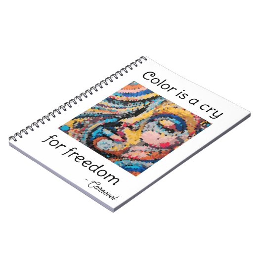 Vibrant Pixel Celebration Notitieboek (Linkerzijde)