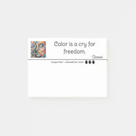 Vibrant Pixel Explosion painting Post-it® Notes