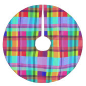 Vibrant Plaid Kerstboom Rok (Voorkant)