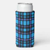 Vibrant Plaid Tartan Pattern Fabric Seltzer Blikjeskoeler (Seltzer Voorkant)