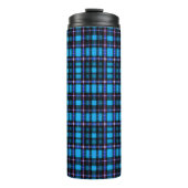 Vibrant Plaid Tartan Pattern Fabric Thermosbeker (Voorkant)
