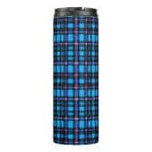 Vibrant Plaid Tartan Pattern Fabric Thermosbeker (Achterkant)