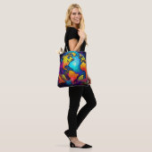 Vibrant Planet - Tropical Earth Design Tote Bag (Op model)