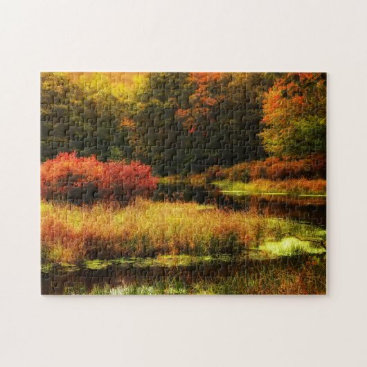Vibrant Poconos Autumn Scene Legpuzzel (Horizontaal)