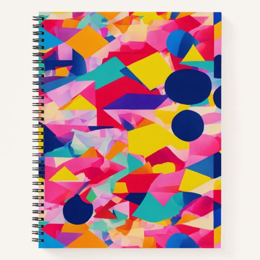 Vibrant Pop Art Collage Notitieboek (Voorkant)