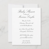 Vibrant Pop Blue Oranje Baby Shower Invitaties Kaart (Achterkant)