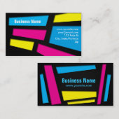 Vibrant Pop Squares Visitekaartje (Voorkant / Achterkant)
