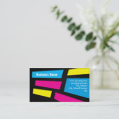 Vibrant Pop Squares Visitekaartje (Staand voorkant)
