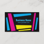 Vibrant Pop Squares Visitekaartje (Achterkant)
