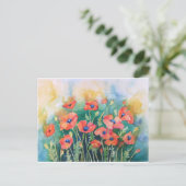 Vibrant Poppies Briefkaart (Staand voorkant)