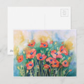 Vibrant Poppies Briefkaart (Voorkant / Achterkant)
