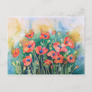 Vibrant Poppies Briefkaart