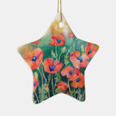 Vibrant Poppies Keramisch Ornament (Rechts)