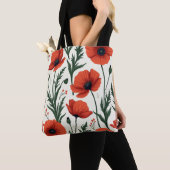 Vibrant Poppy Field | Bold Floral Tote Bag (Dichtbij)
