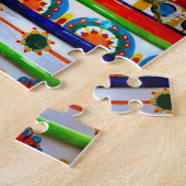 Vibrant Pottery on Rustic Taormina Staircase Legpuzzel (Zijkant)