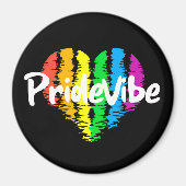 Vibrant PrideVibe: Laat je regenbooghart zien Magneet (Voorkant)