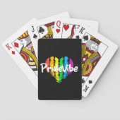 Vibrant PrideVibe: Omgaan met Rainbow Heart Pokerkaarten (Achterkant)