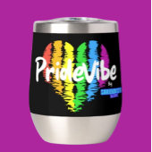 Vibrant PrideVibe: Sip in Rainbow Heart-stijl