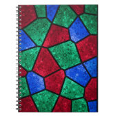 Vibrant Prism Rainbow Glass Mosaic Notebook Notitieboek (Voorkant)