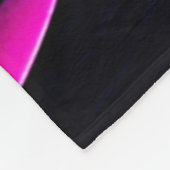 Vibrant Psychedelic Eye Art Fleece Deken (Hoek)