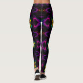 Vibrant Psychedelic Pattern | Neon Kaleidoscope Leggings (Achterkant)