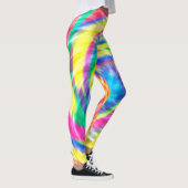 Vibrant Psychedelic Tie Dye Leggings (Rechts)