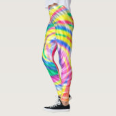 Vibrant Psychedelic Tie Dye Leggings (Links)