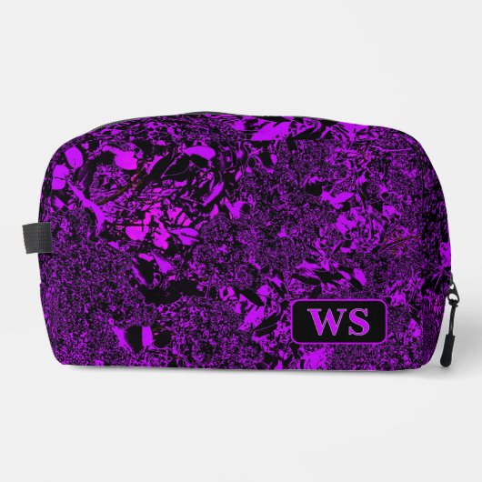 Vibrant Purple Monogram Toiletry Bag  Toilettasje (Voorkant)
