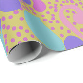 Vibrant Purple & Pink Floral Pattern Wrapping  Cadeaupapier (Rol Hoek)