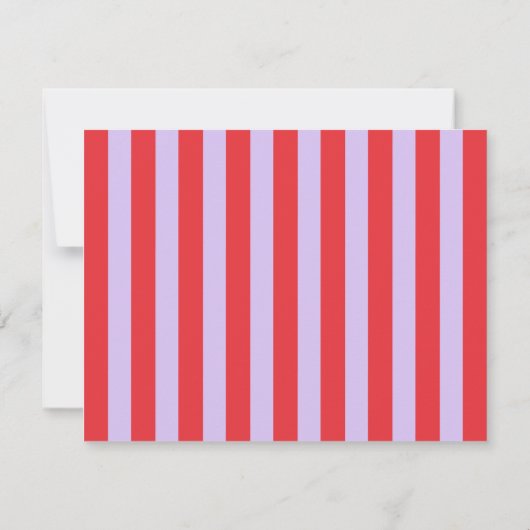 Vibrant Purple & Red Wavy Border Note Card Kaart (Achterkant)