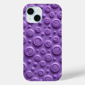 Vibrant Purple Spiral iPhone Case Aesthetic (Achterkant)