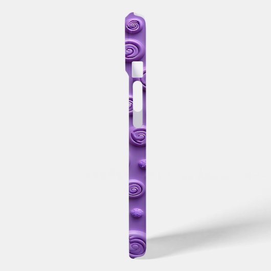 Vibrant Purple Spiral iPhone Case Aesthetic (Achterkant / Links)