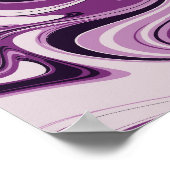 Vibrant Purple Swirl Abstract Art Poster (Hoek)