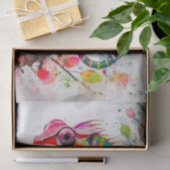 Vibrant Rainbow Chameleon – Waterverf Oerwoud Art Tissuepapier (Geschenk)