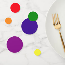 Vibrant Rainbow Colors Confetti