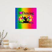 VIBRANT RAINBOW I LOVE DANCING DESIGN POSTER (Keuken)